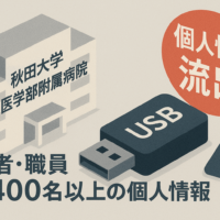 秋田大学医学部附属病院でUSBメモリ紛失　患者・職員1,400名以上の個人情報流出